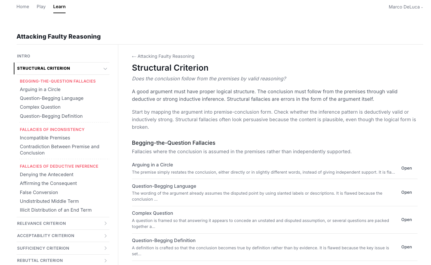 Riddlewords frameworks
